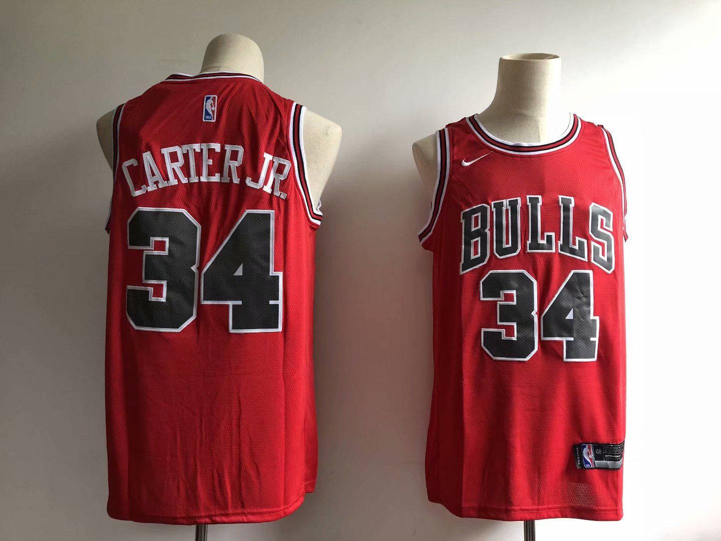Men Chicago Bulls #34 Carter jr Red Game Nike NBA Jerseys->los angeles clippers->NBA Jersey